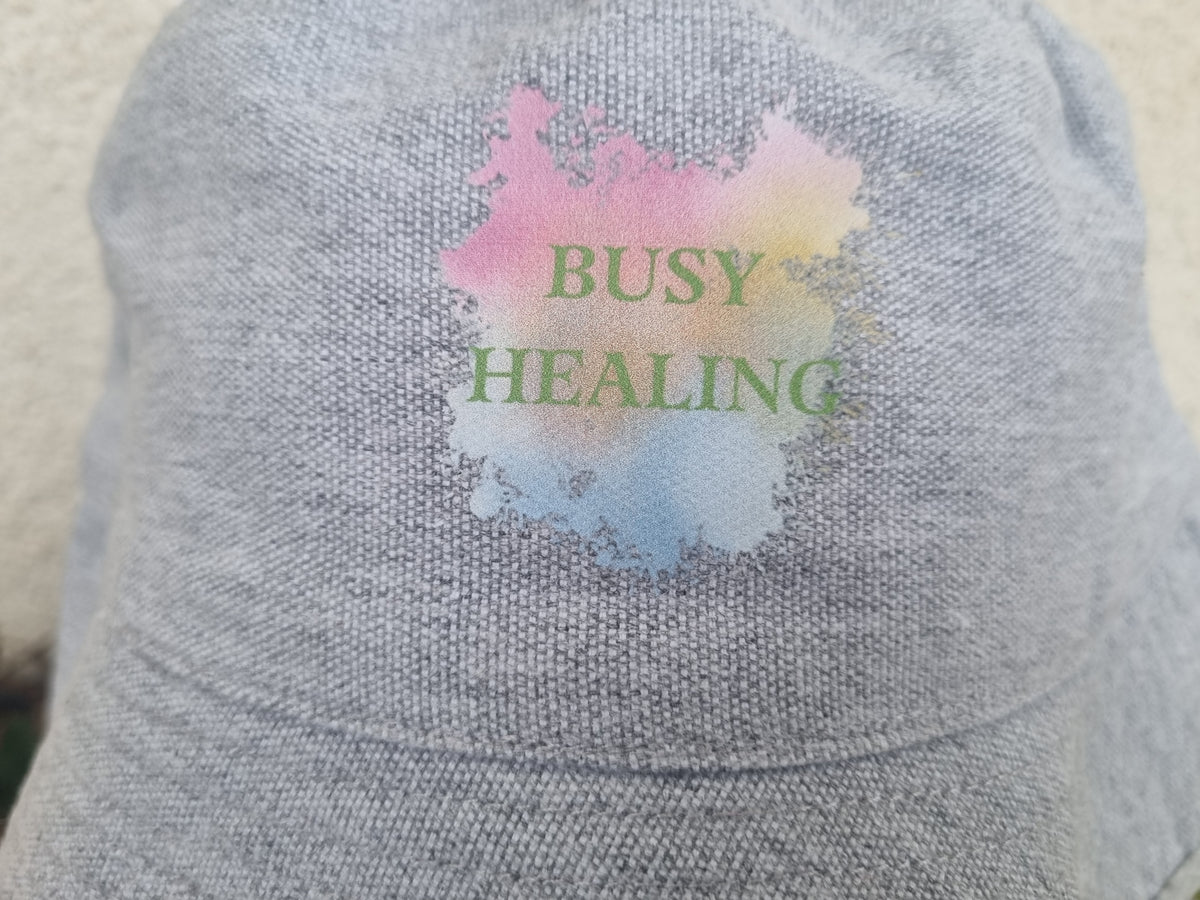 Slogan Bucket Hat-Rainbow Busy