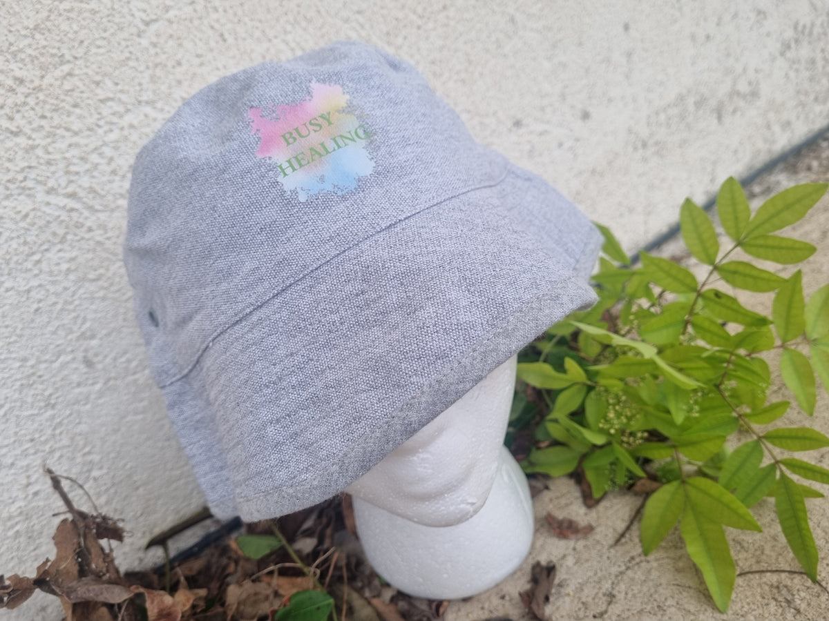 Slogan Bucket Hat-Rainbow Busy