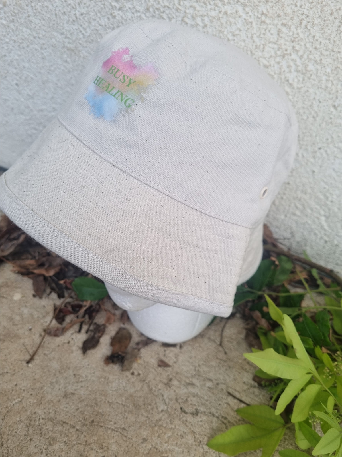 Slogan Bucket Hat-Rainbow Busy