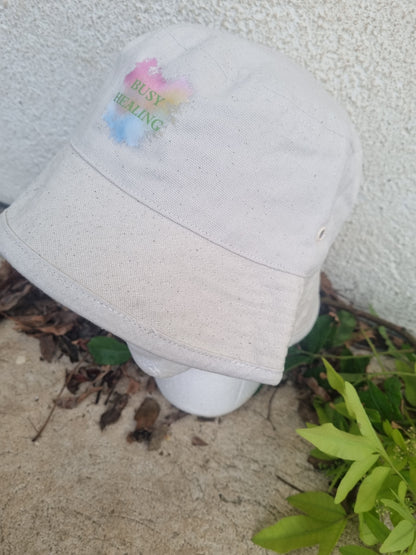 Slogan Bucket Hat-Rainbow Busy