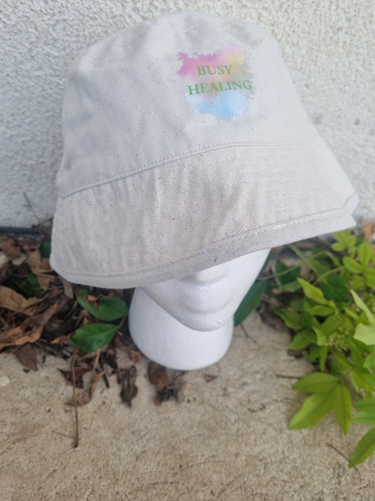 Slogan Bucket Hat-Rainbow Busy