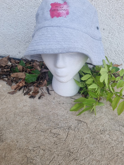 Slogan Bucket Hat- Pink Busy